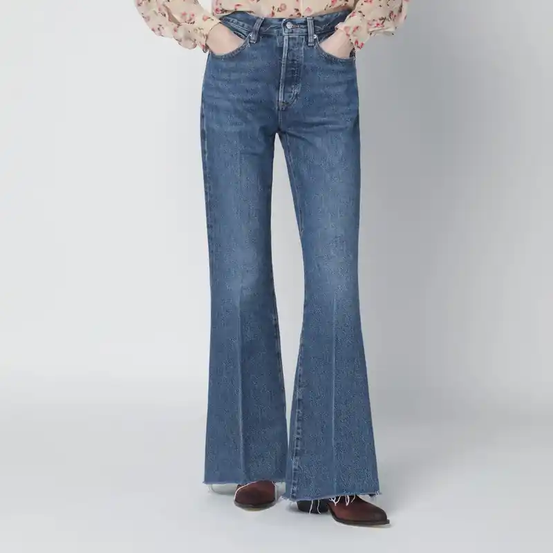 The Lax Blue Jeans In Regenerated Denim - Frame
