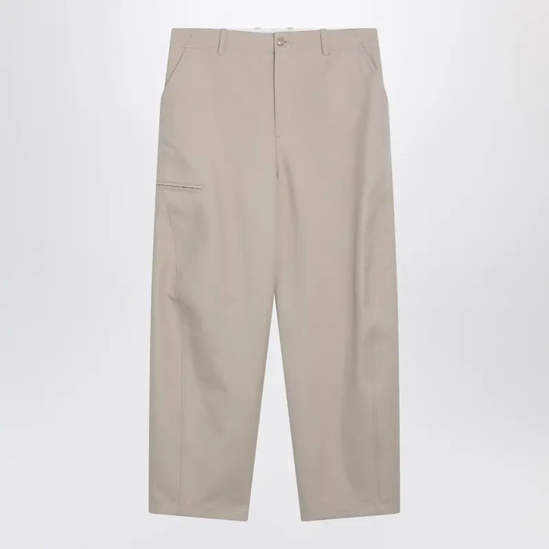 Beige Cotton Trousers - Givenchy