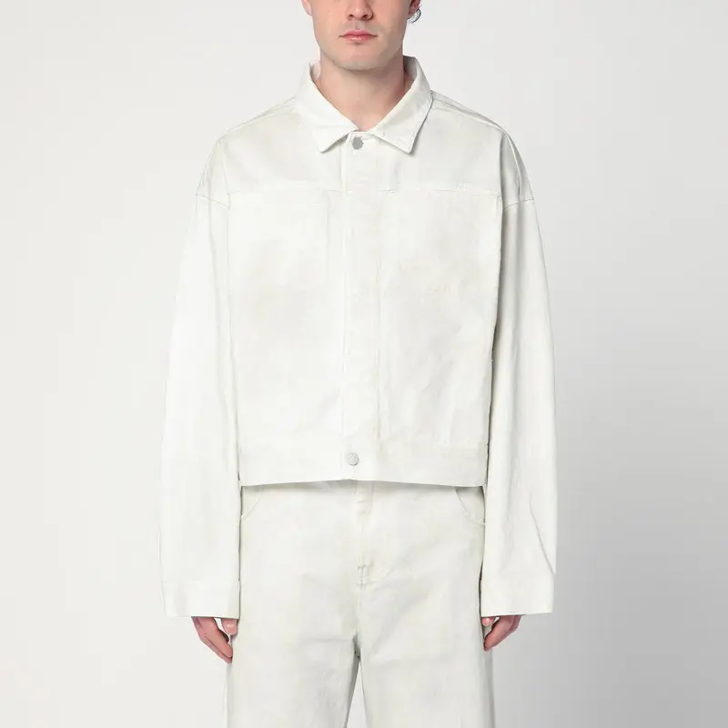 Ivory Denim Jacket - Entire Studios