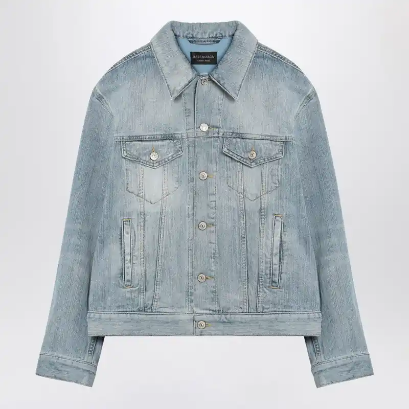 Light Blue Denim Jacket - Balenciaga