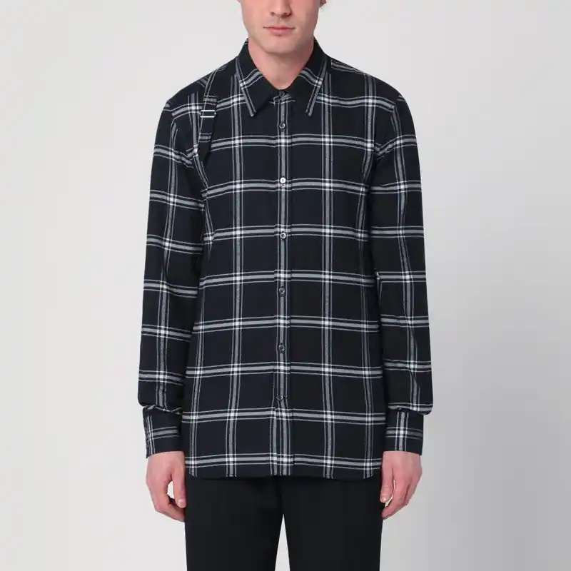 Cotton Flannel Checkered Shirt - Alexander McQueen