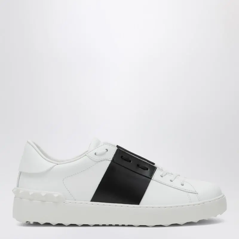 White And Black Open Sneakers - Valentino Garavani