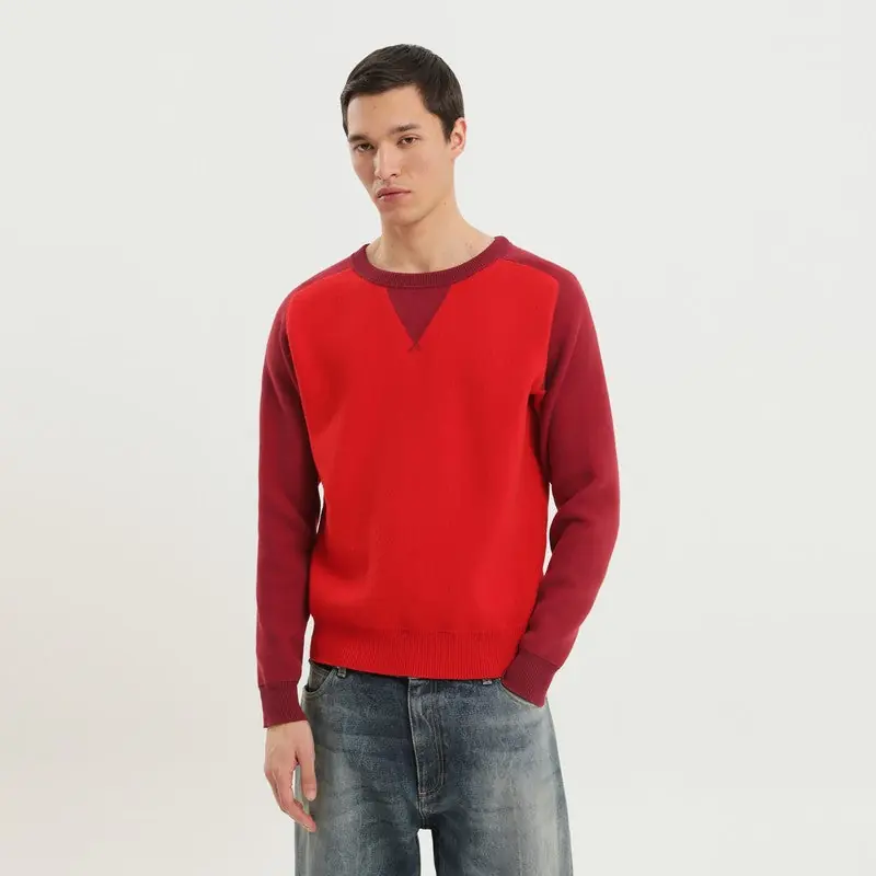 Color Block Crew Neck Sweater - 1989 Studio