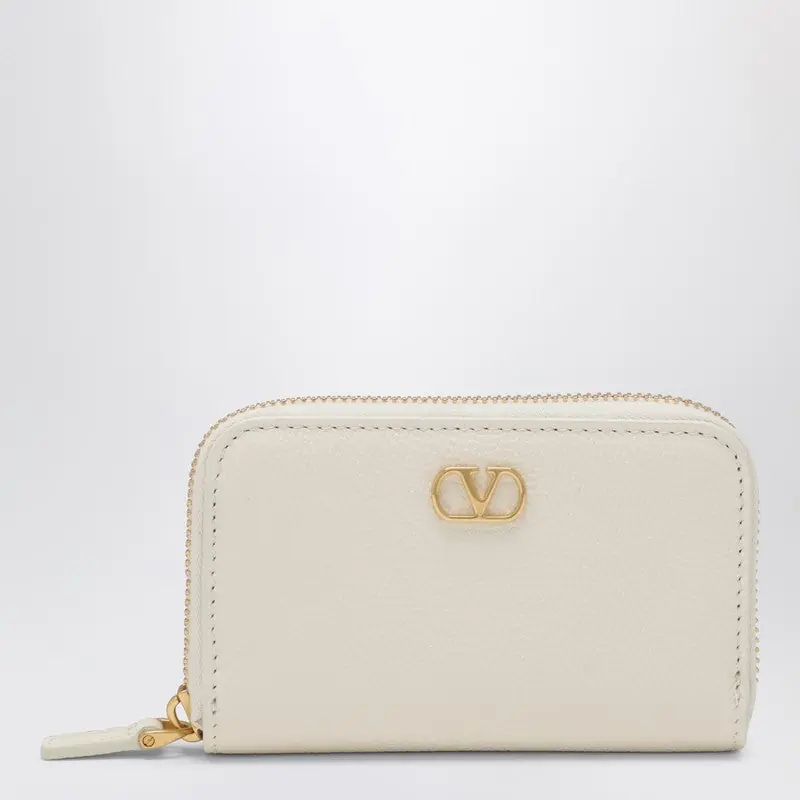 Vlogo Signature Zip Wallet Ivory - Valentino Garavani