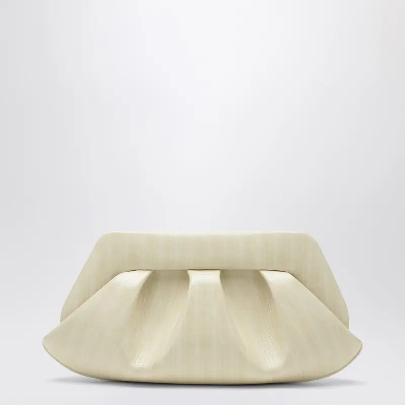 Emera Clutch In Light Beige - Themoirè