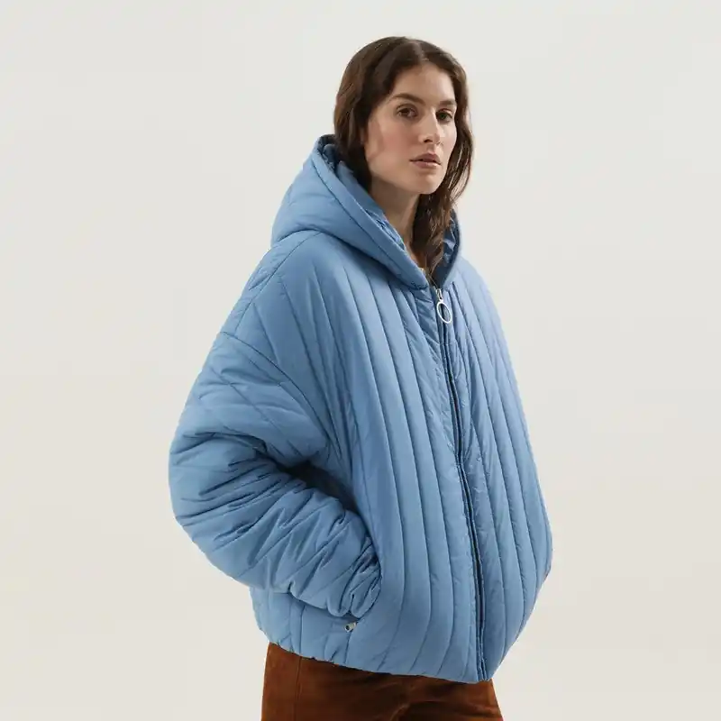 Light Blue Quilted Down Jacket - 1989 Studio