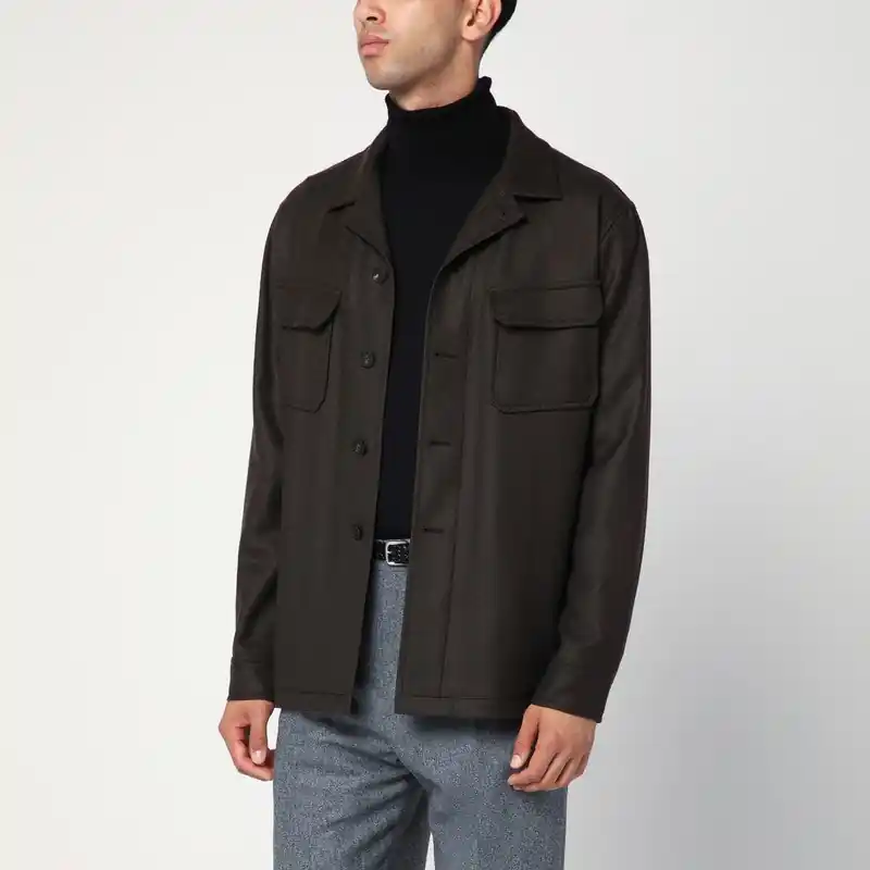 Brown Wool Jacket - Tagliatore