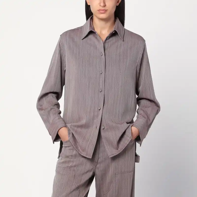 Garnet Shirt In Chevron Wool Blend - Golden Goose