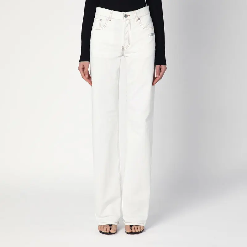 White Denim Jeans - Off-White