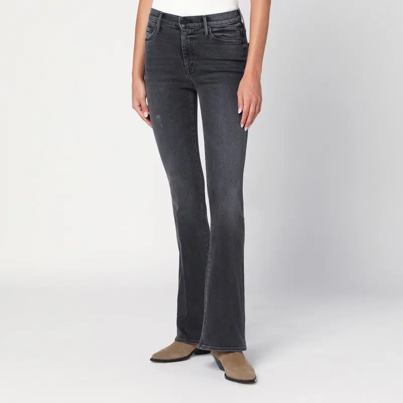 The Weekender Cropped Jeans In Grey - Mother