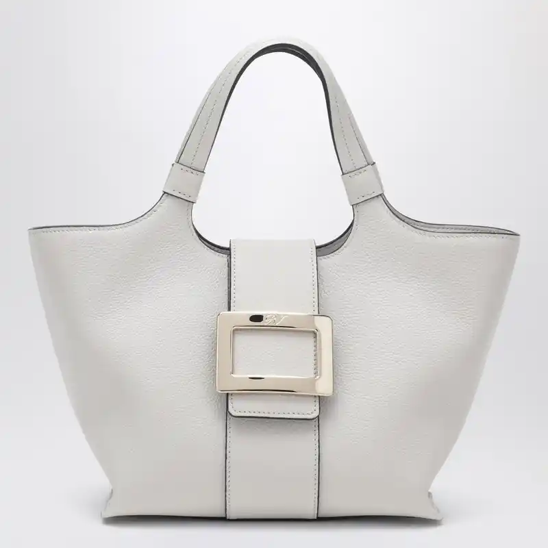 Mini Belle Vivier Shopping Bag In Ice Colour - Roger Vivier