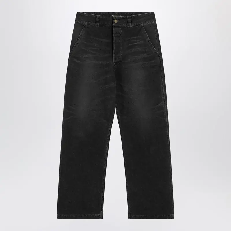 Black Washed-Effect Jeans