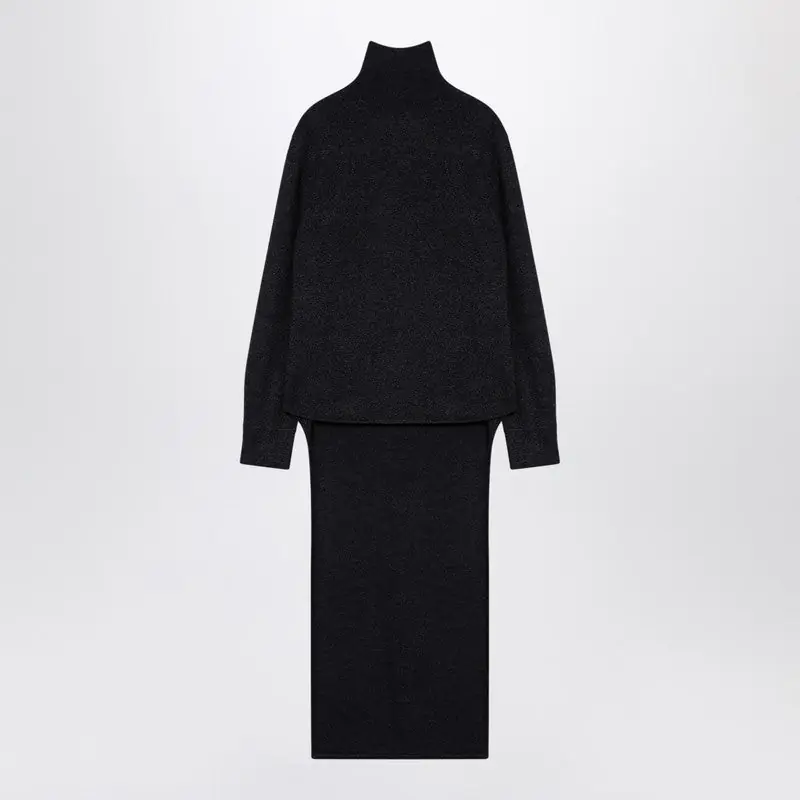 Dark Grey Turtleneck With Drawstring - Givenchy