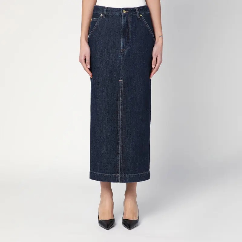 Dark Blue Erika Denim Skirt - Darkpark