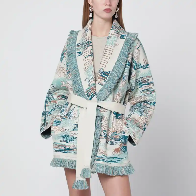 Lost In The Blue Multicolour Cardigan - Alanui