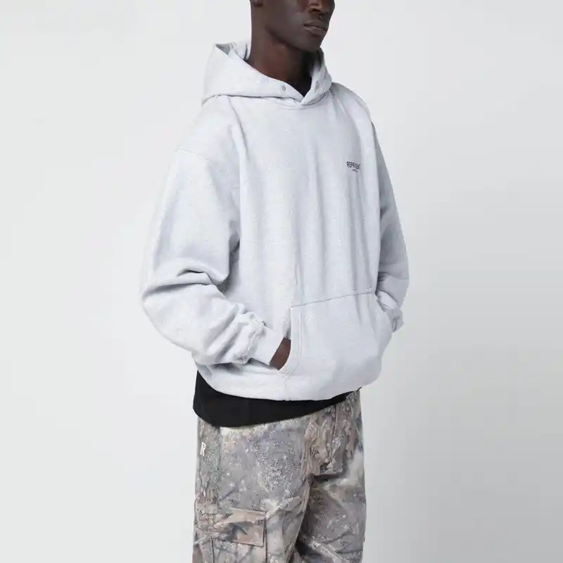 Grey Oversized Hoodie - Represent