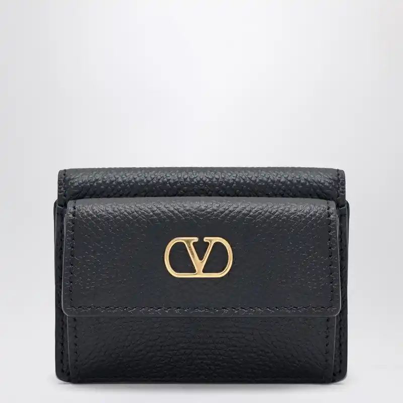 Vlogo Trifold Wallet Black - Valentino Garavani