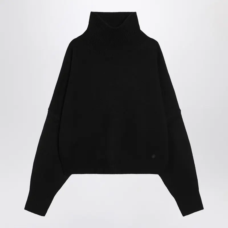 Black Wool And Cashmere Sweater - Loulou De Saison
