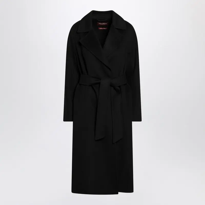 Black Coat With Belt - Max Mara