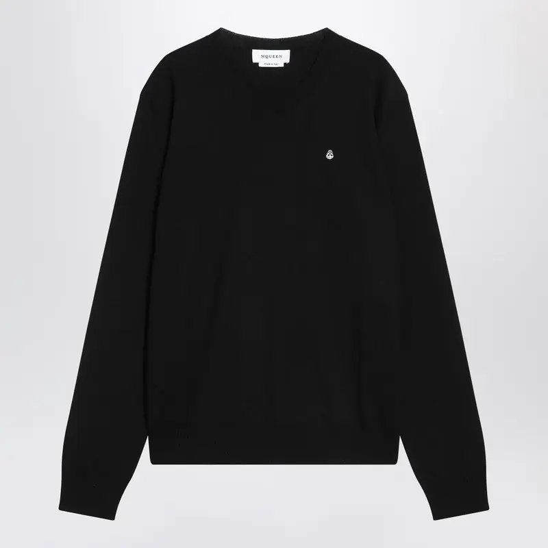 Sweater Black In Wool - Alexander McQueen