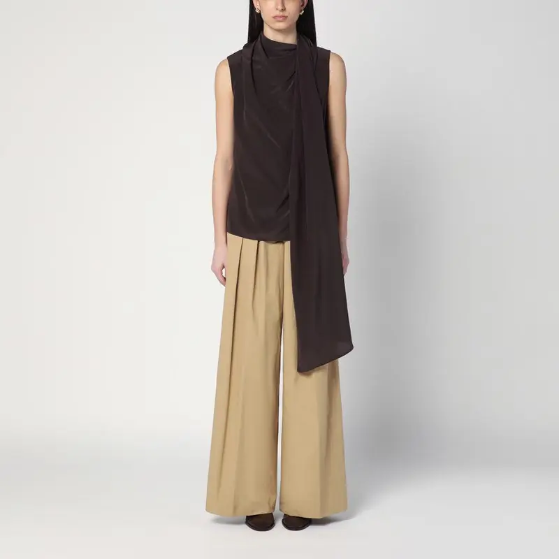 Brown Silk Blouse - P.A.R.O.S.H.