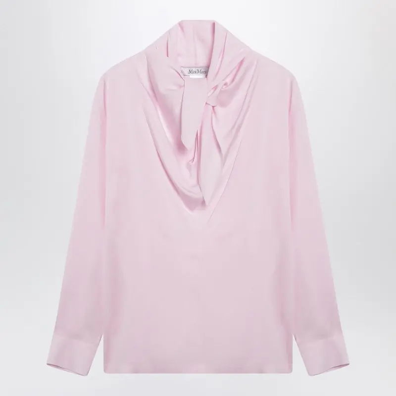 Pink Blouse In Silk Charmeuse - Max Mara