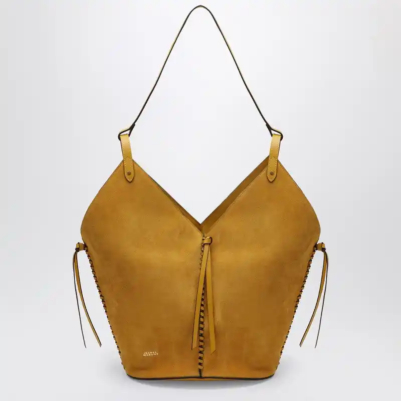 Tampa Bag In Saffron Suede Leather - Isabel Marant
