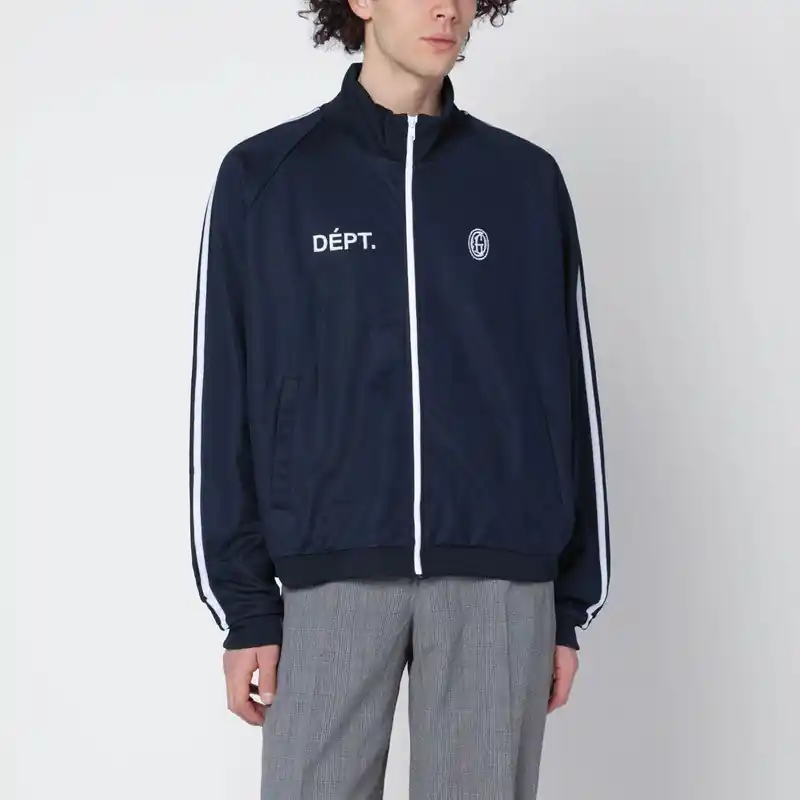 Navy Cotton Zip Hoodie - Gallery Dept.