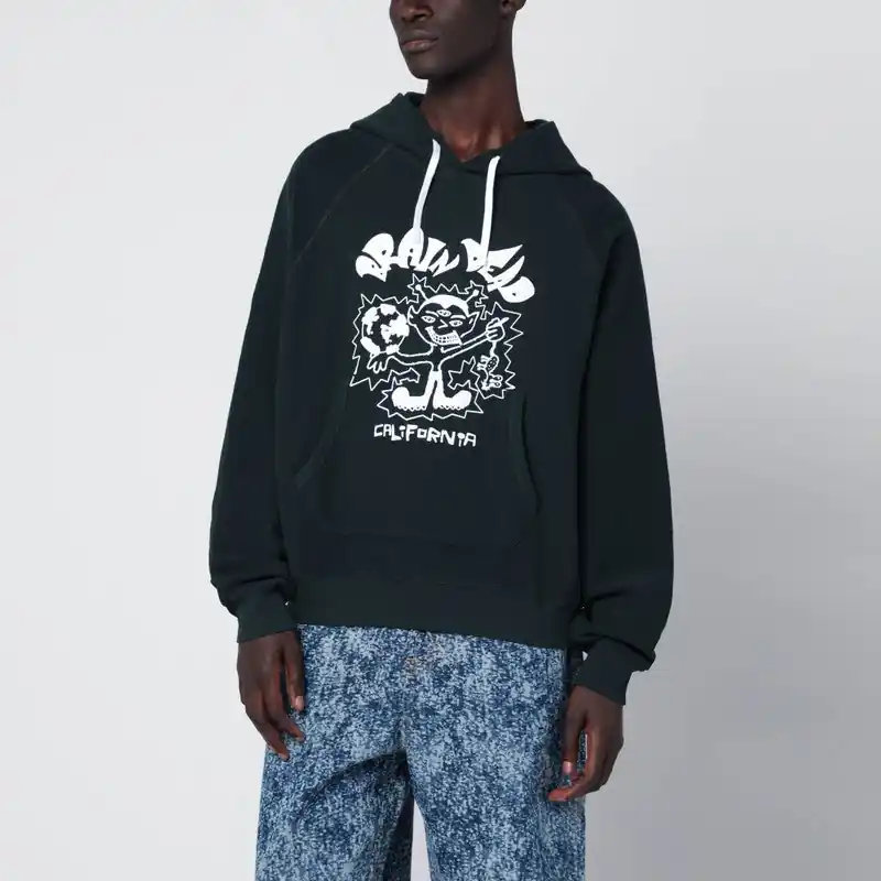 Forest Green Hoodie - Brain Dead