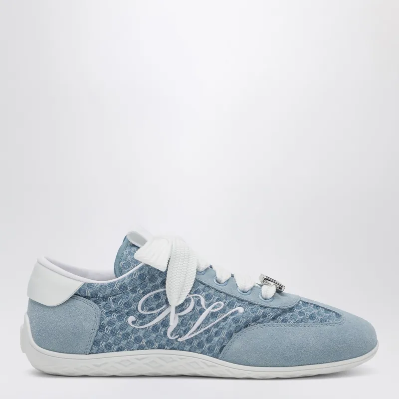 Viv' Low Sneakers In Sky Blue - Roger Vivier