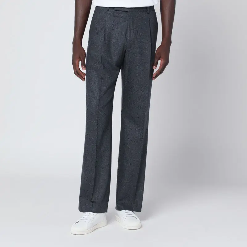 Gray Wool And Cashmere Trousers - PT Torino