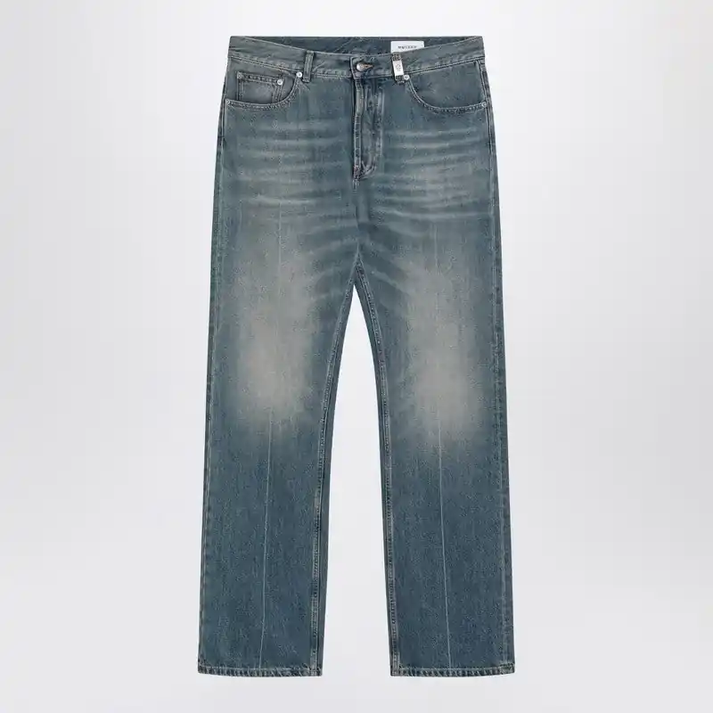 Faded Blue Jeans - Alexander McQueen