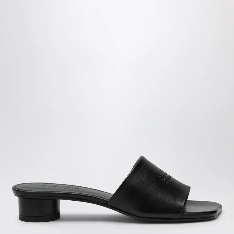Black Anatomic Sandals With Low Heel - MM6 Maison Margiela