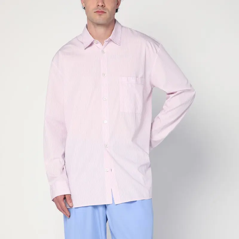 Pink Striped Pyjama Shirt - Tekla