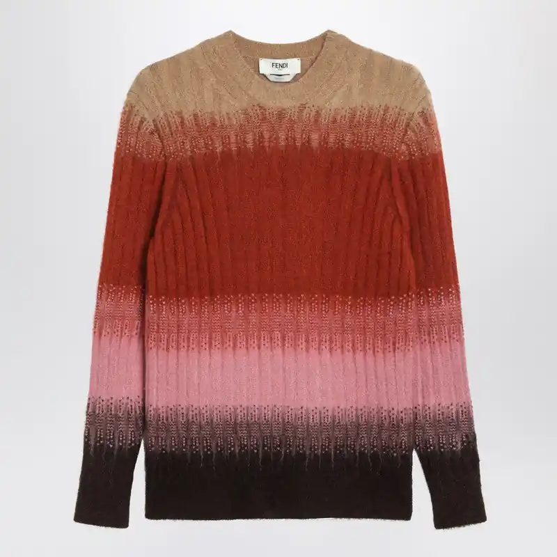 Multicoloured Mohair And Wool Sweater - Fendi
