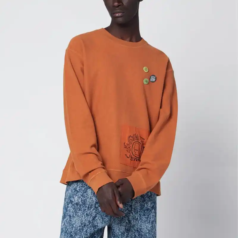 Earth-Tone Gargoyle Cotton Sweatshirt