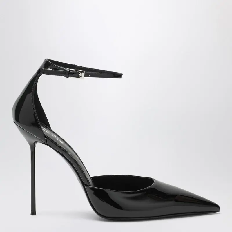 Lidia Pumps In Black Patent Leather - Paris Texas