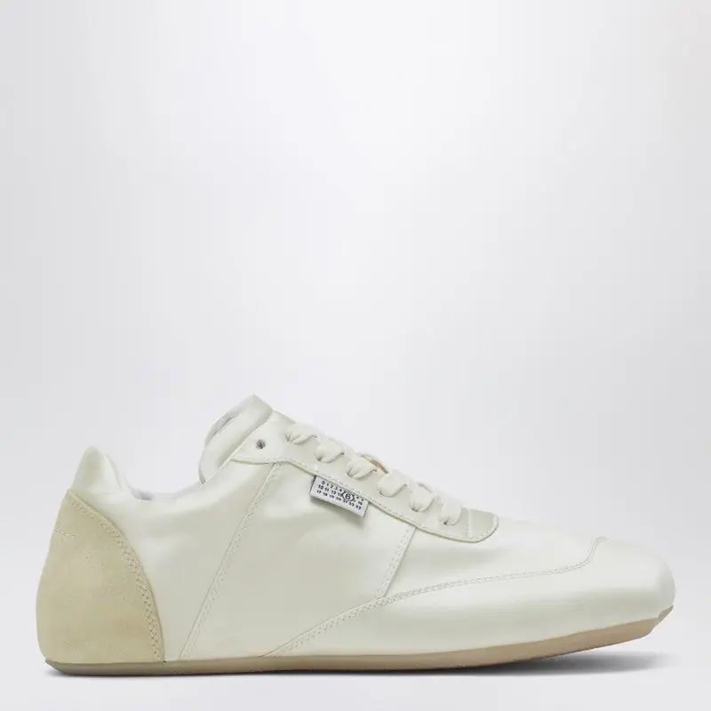 Factory Sneakers In White Satin - MM6 Maison Margiela