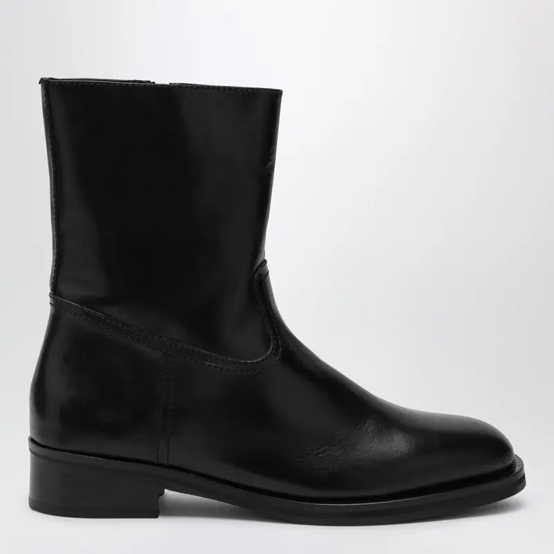 Daryl Ankle Boots In Black Leather - Jude