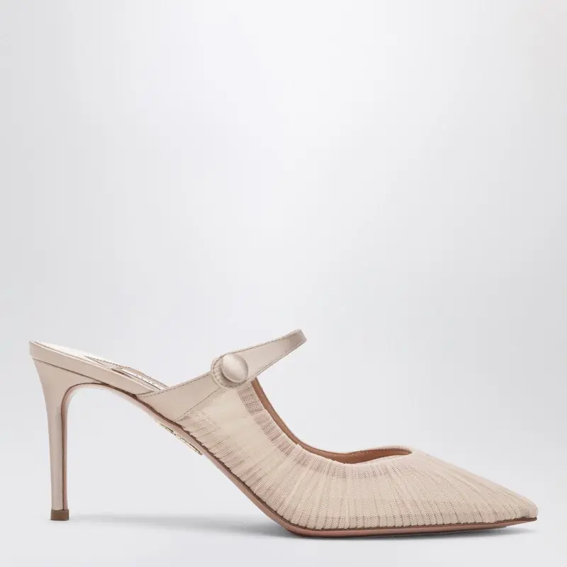 Voile Mule 75 Powder Pink - Aquazzura