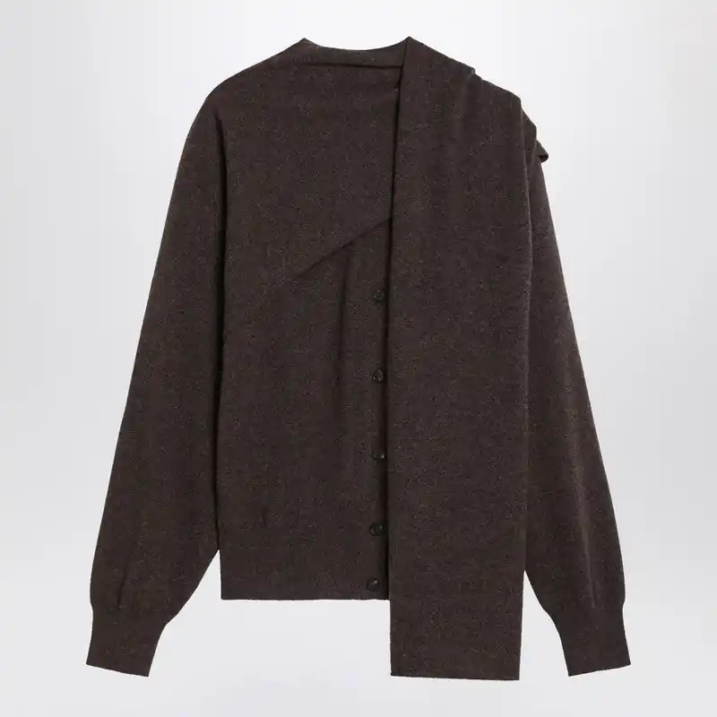 Clay Mélange Cashmere Cardigan - Ferragamo
