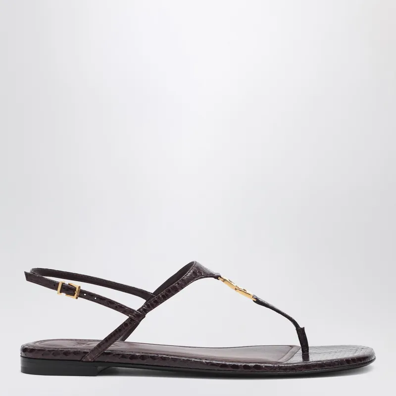Fendi F Fold Dark Purple Sandal