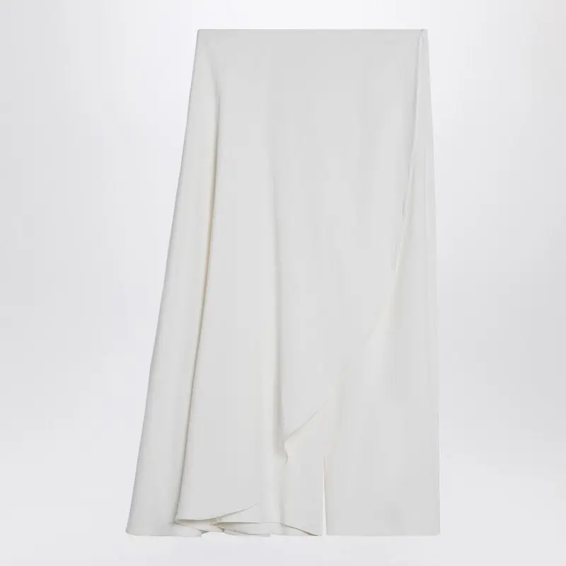 White Asymmetrical Trouser Skirt - Alaïa