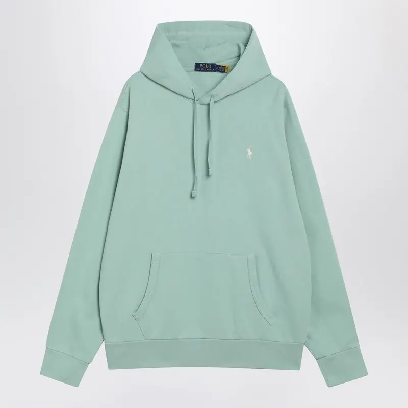 Aquamarine Cotton Hoodie - Polo Ralph Lauren