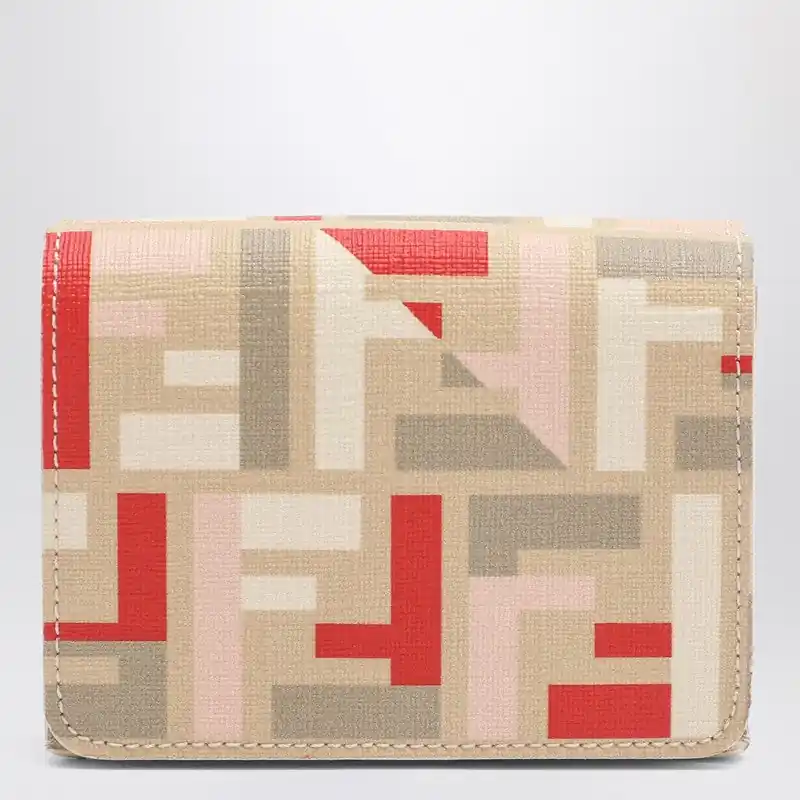 Multicoloured Ff Fabric Wallet - Fendi