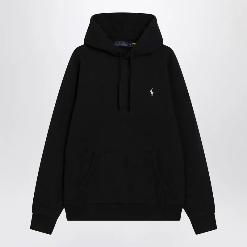 Black Cotton Hoodie - Polo Ralph Lauren