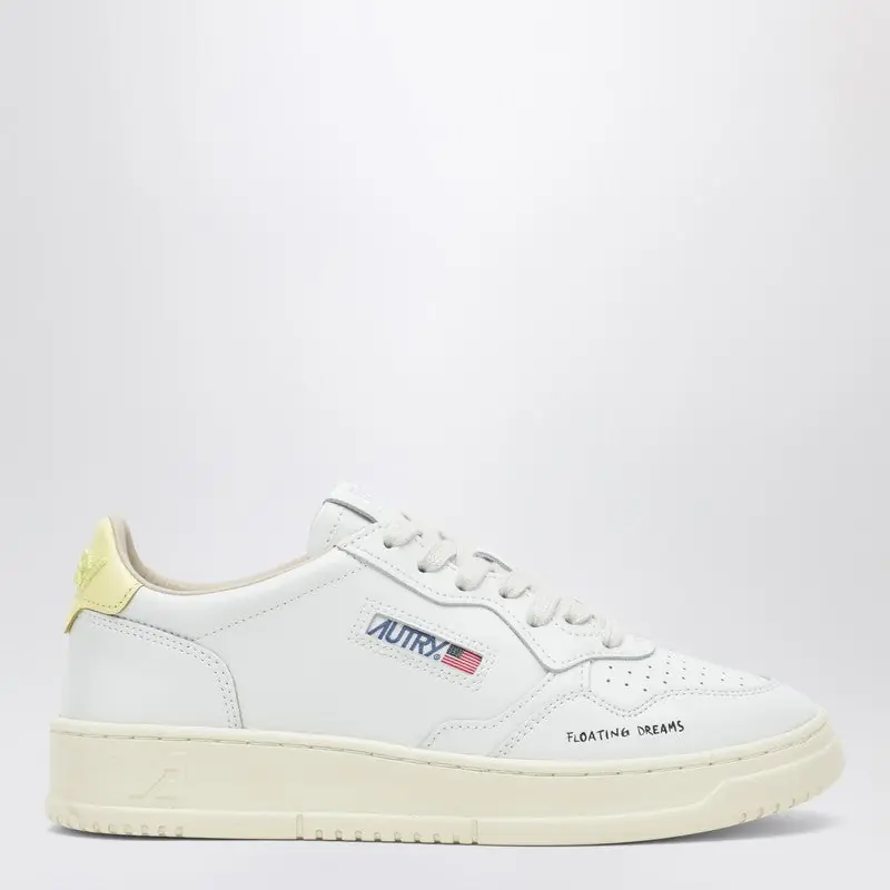 Medalist Low Sneakers In White/Yellow “Floating Dreams” - Autry