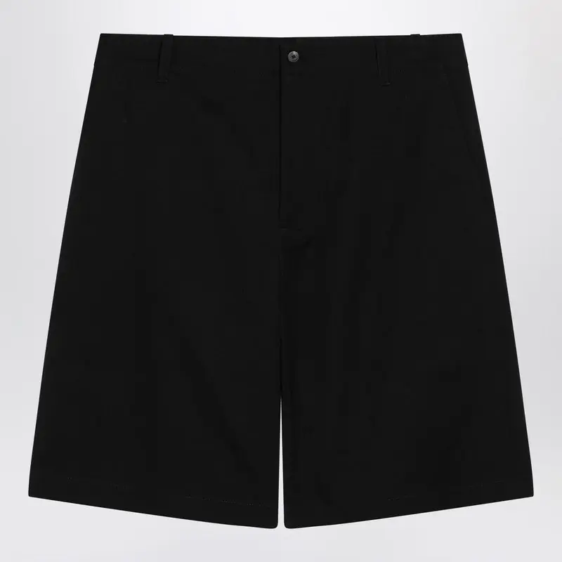 Black Camargue Cotton Canvas Shorts - Jacquemus
