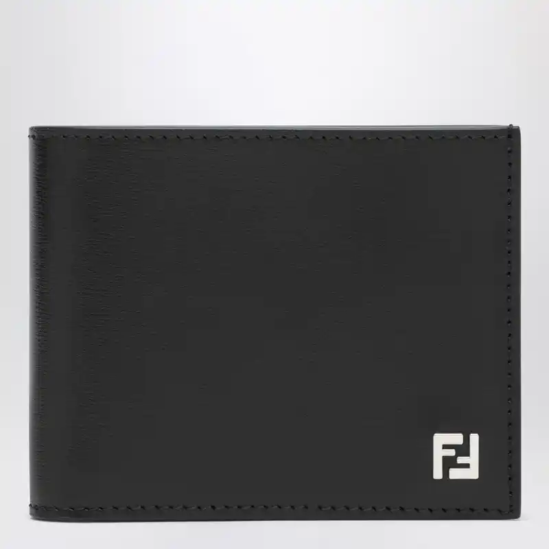 Squared Ff Bi-Fold Wallet Black