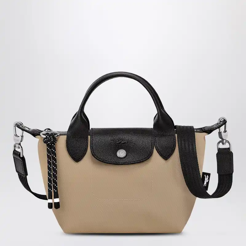 Xs Le Pliage Energy Bag With Handle Argile - Longchamp